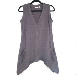 LOGO Lori Goldstein Womens Gray Sleeveless
